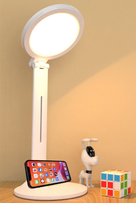 Лампа настільна акумуляторна кругла LED 3 режими L81 фото